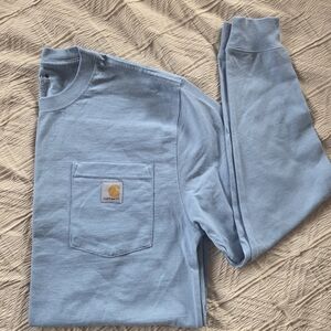 Carhartt Sky Blue Crew Neck Shirt